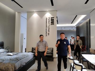 爱尔百兰家居:热烈欢迎合肥乐客来建材家居广场高层团队莅临学习考察